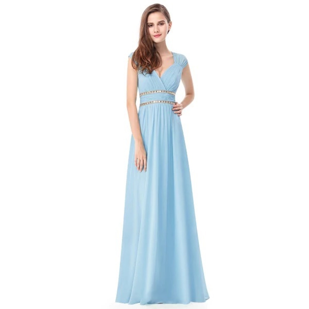 light blue formal dress